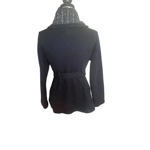 Women’s Contemporary Style Signature Studio Size Medium Black Jacket with belt - Picture 6 of 11